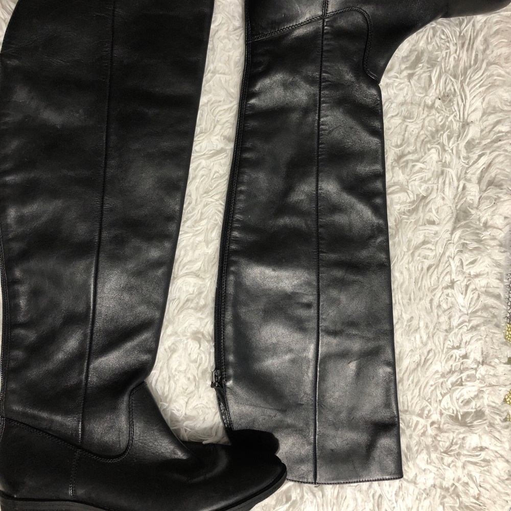 Arturo Chang women black boot leather upper Sz 8 m